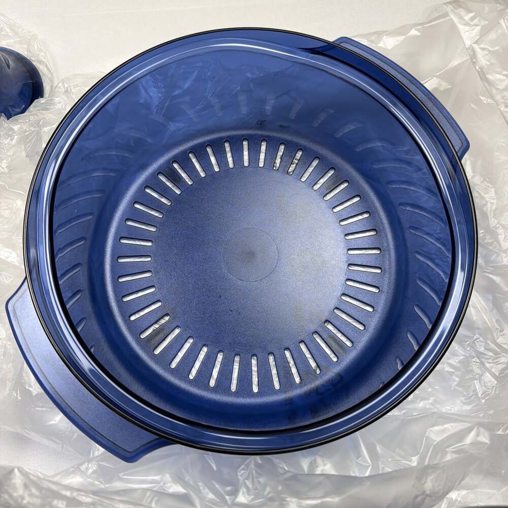 Tupperware TupperWave Blue Complete Stack Cooker | New No Box - Picture 4 of 11
